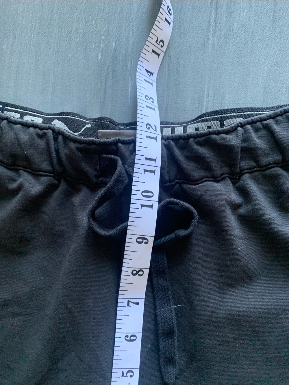 Puma Black Unisex Jogger with White Piping - Picture 3 of 6
